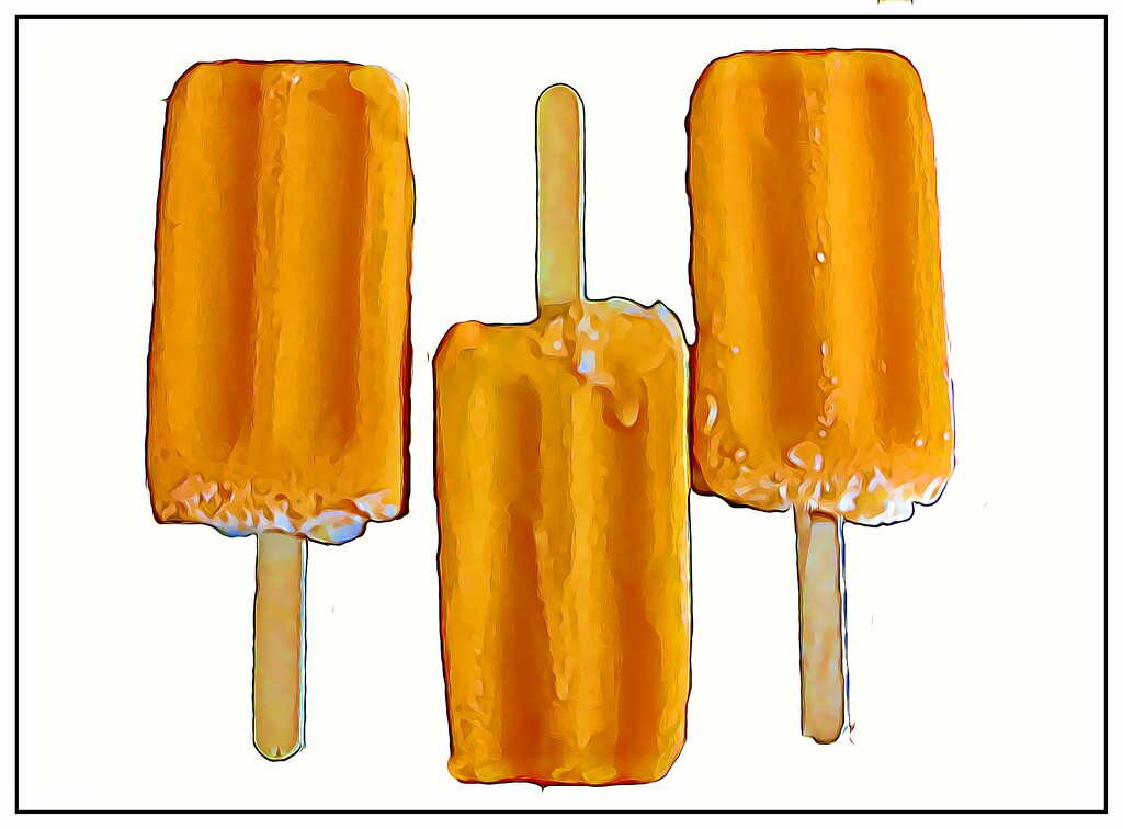 Orange Cream Frozen Pop Day by olivetreeann