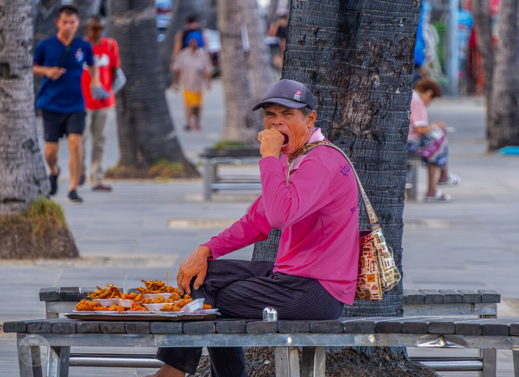 Tired Street Food Seller. by lumpiniman