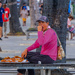 Tired Street Food Seller.