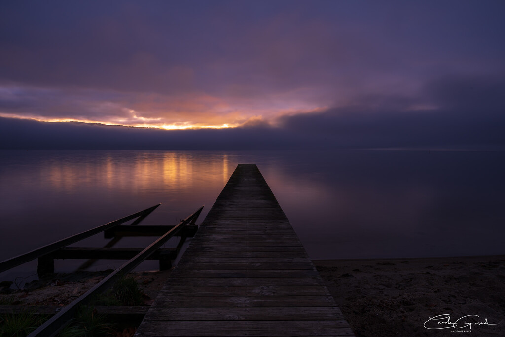 Jetty at Lake Tarawera by yorkshirekiwi