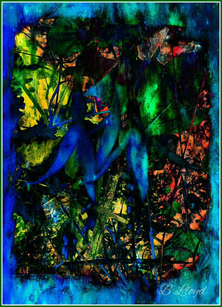 Abstract - in blue by beryl