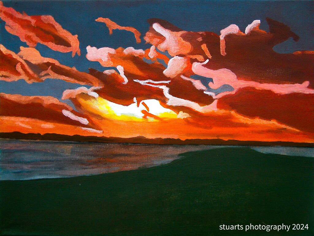 Sunset (painting) by stuart46