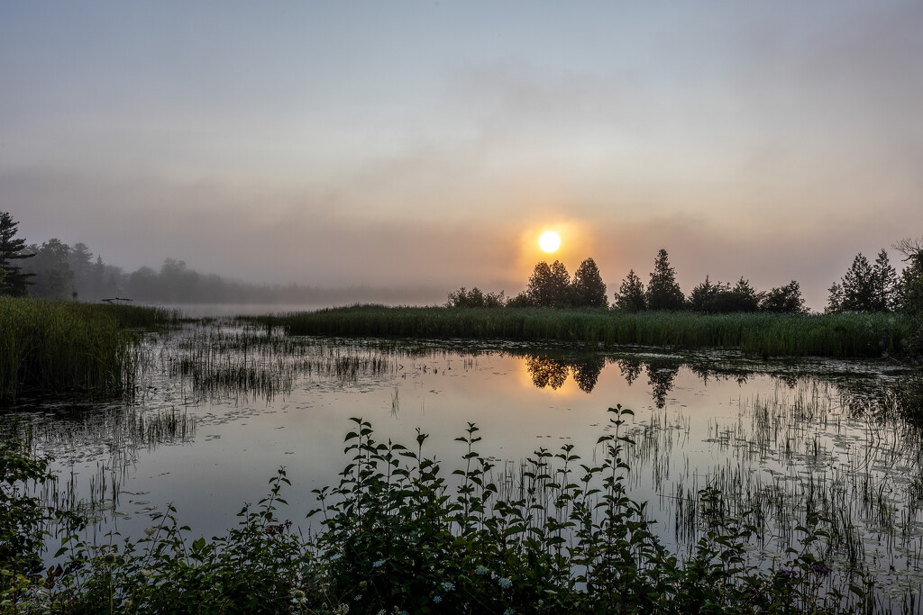 Balsam Lake Sunrise by pdulis