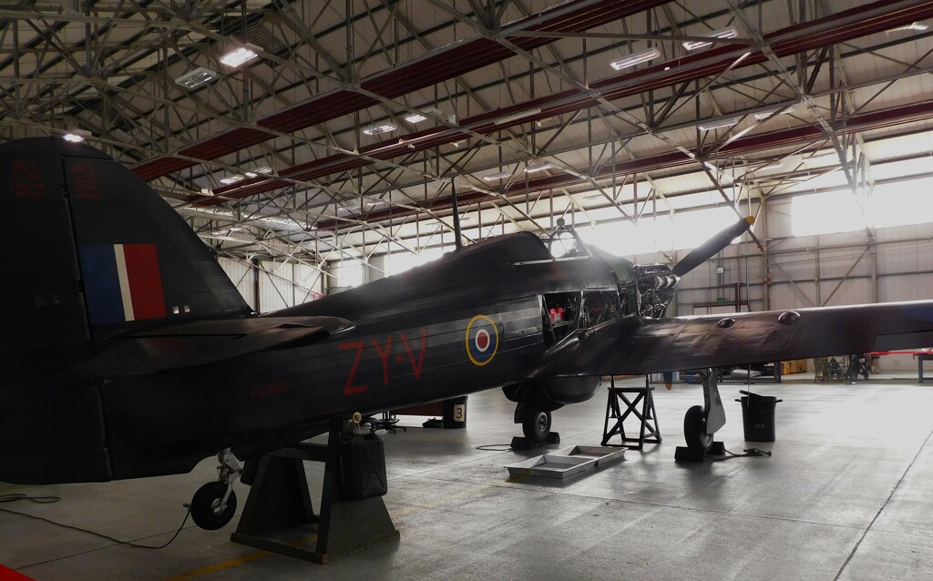 A Hurricane in night flying black by 365anne