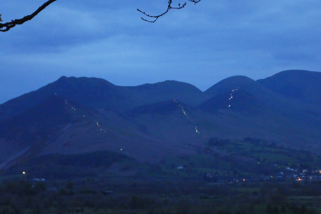 in 2017 they lit up three ridges by anniesue