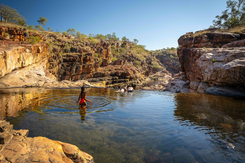 Tourist at the top pool by pusspup