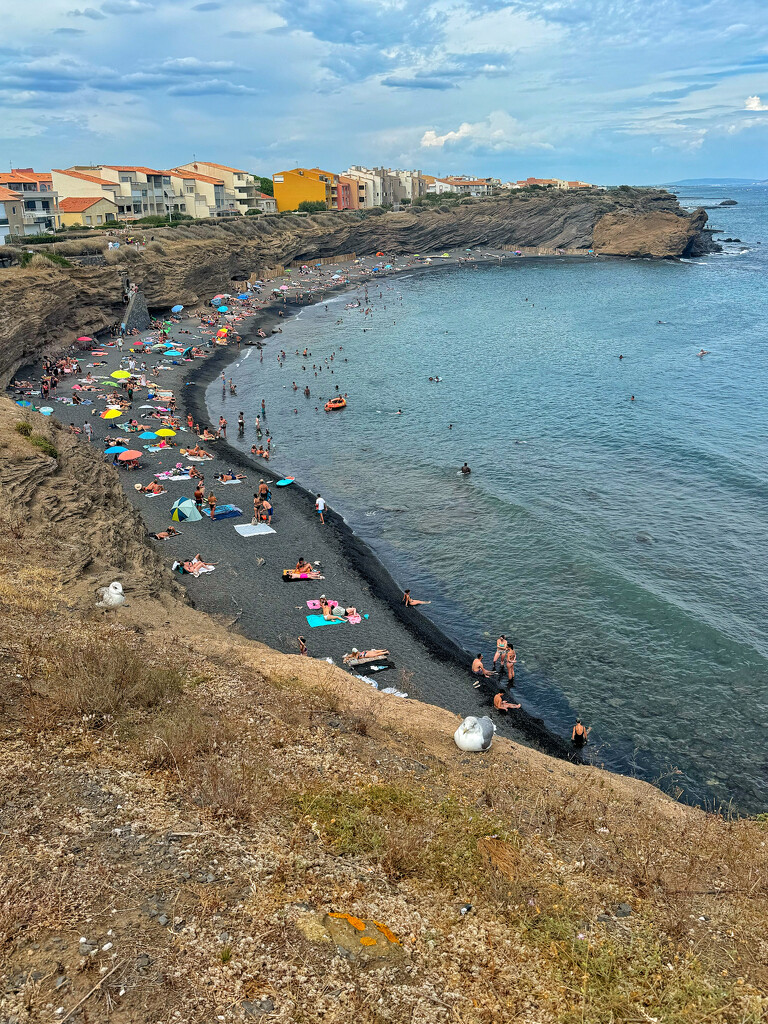 La conque beach from the cliff.  by cocobella