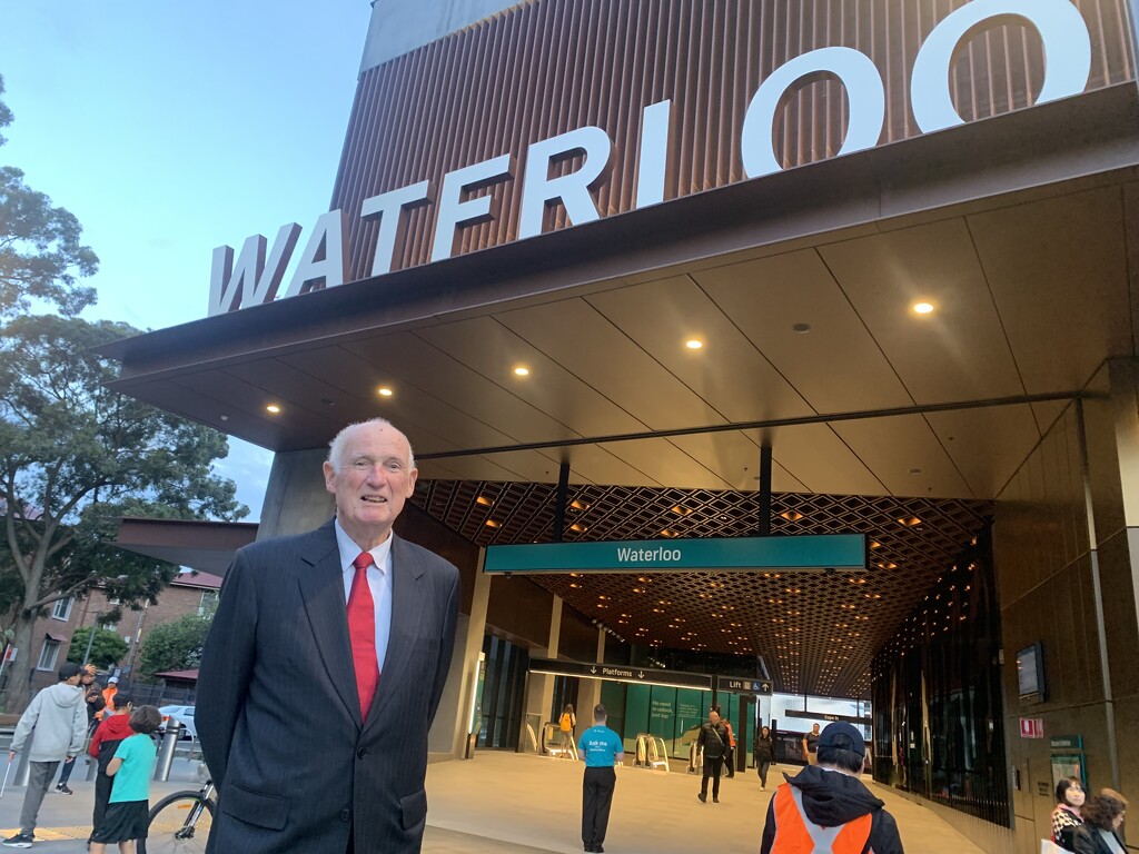 All dressed up for my first ride on the first day of the new $19billion Metro Train system in Sydney.  by johnfalconer