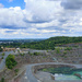 A panorama overlooking the quarry.