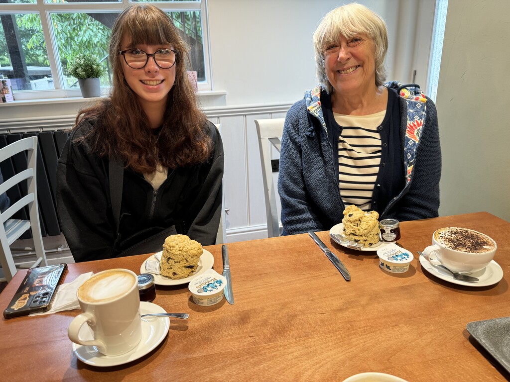 Coffee and Scone with Grannie by susiemc