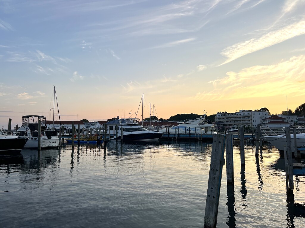 Marina at sunset by sjgiesman