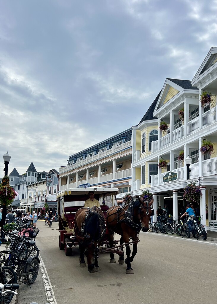 Streets of Mackinac  by sjgiesman