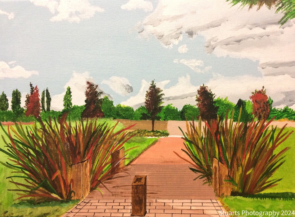 The pathway (painting) by stuart46