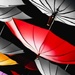 Abstract Umbrellas by mittens