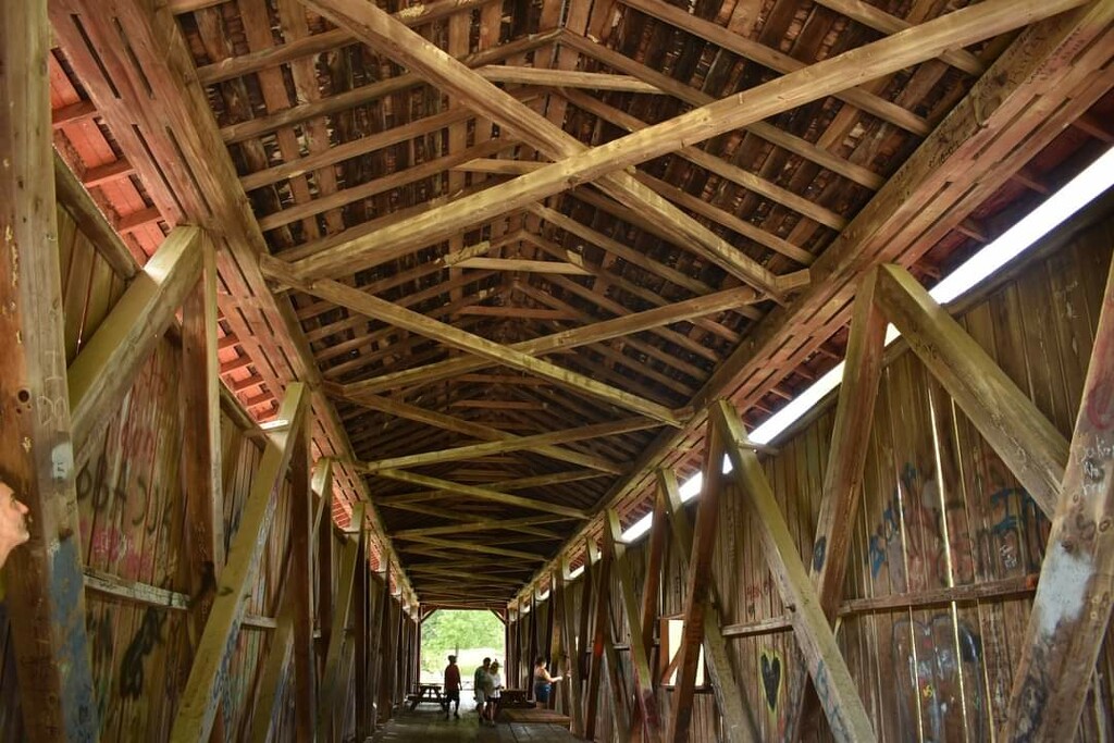 Inside the Covered Bridge by alophoto