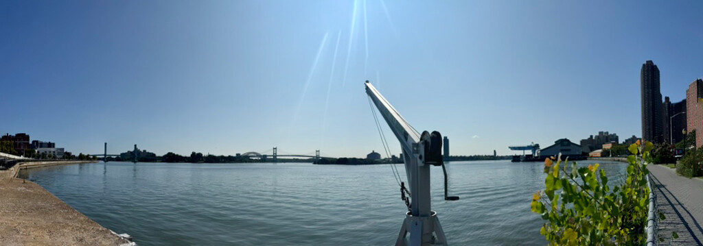 Randall's Island Bridge Panorama by blackmutts