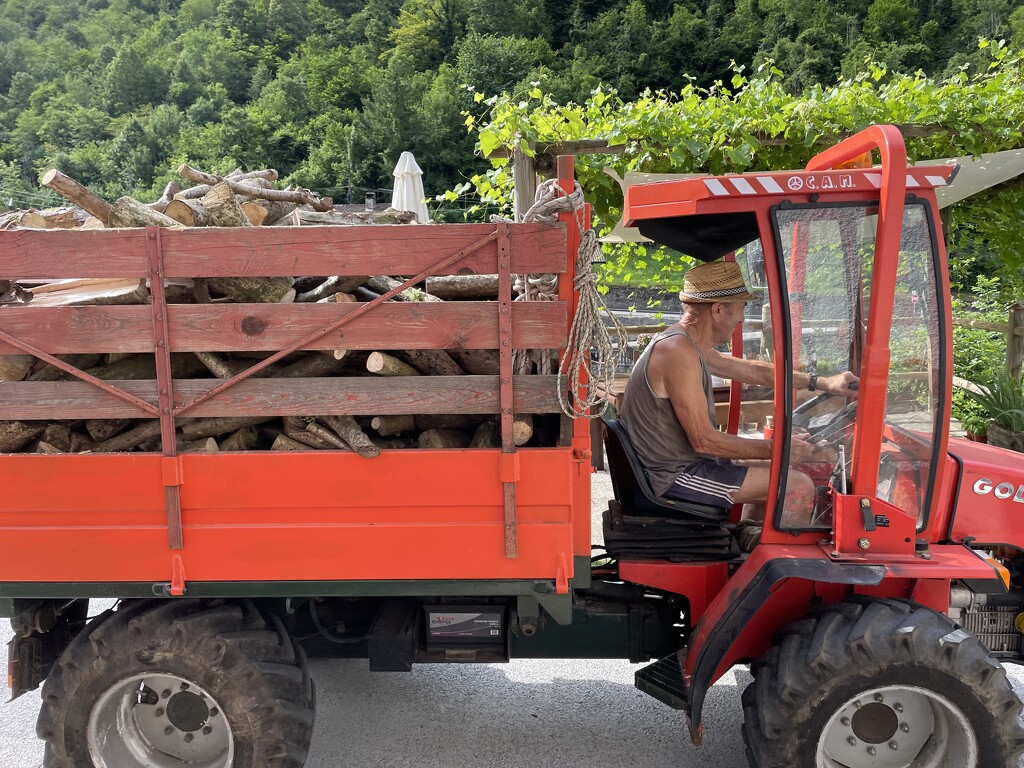 Franco and his tractor by sshoe