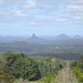 The Glasshouse Mountains - from a distance, on a foggy day. by robz