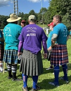 24th Aug 2024 - Scottish Americans at The Scottish Games in Queechee, VT readying for throwing contest