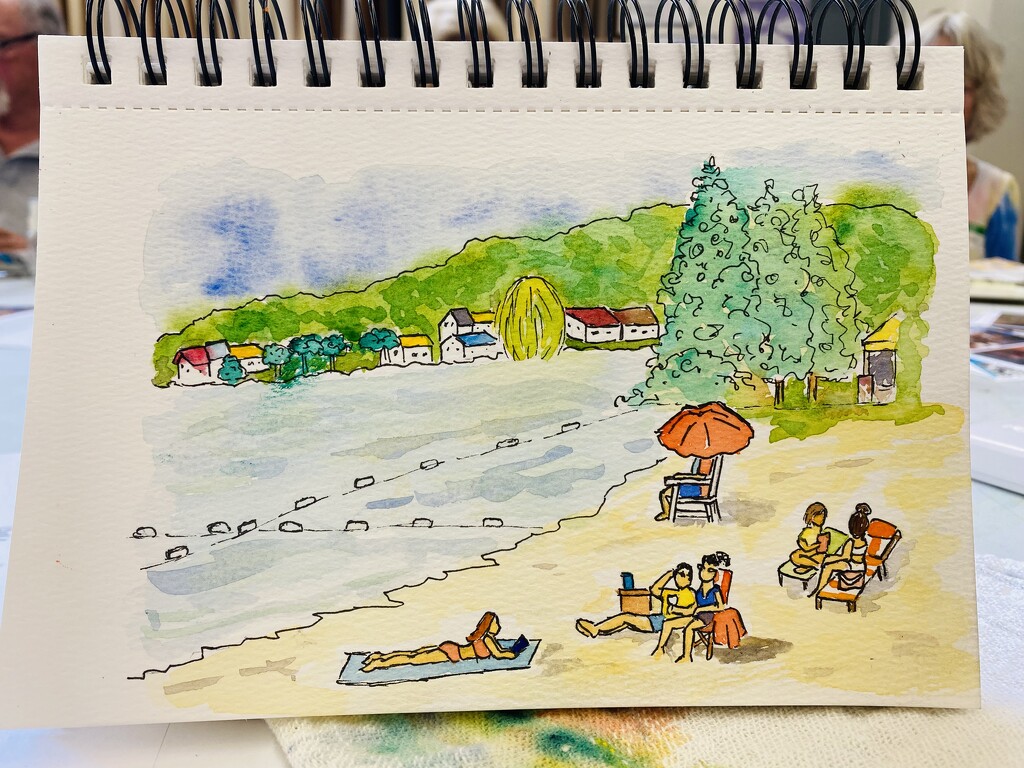 Watercolor & Pen Travel Sketching: People and Places by mtb24