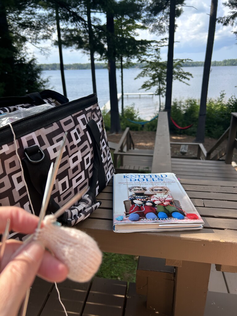 Knitting on the deck by mltrotter