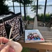 Knitting on the deck