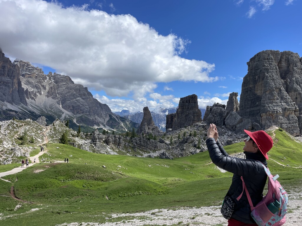 Tourists in the Dolomiti by sshoe