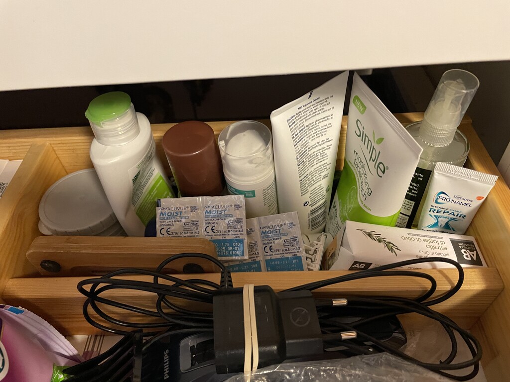 Reminder of toiletries for next time by sshoe