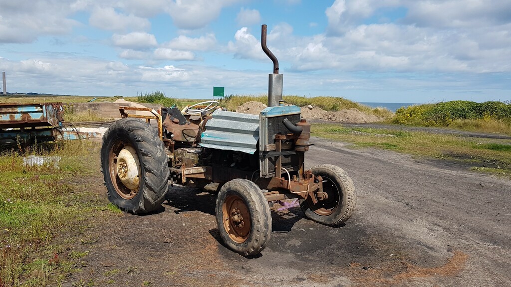 Old tractor at Newbiggin by bunnymadmeg