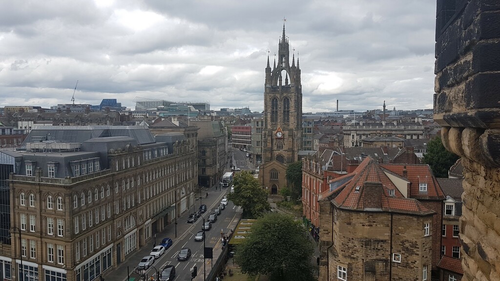 View from the top of Newcastle Castle by bunnymadmeg