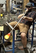 25th Aug 2024 - Glassblower at Simon Pierce, Queechee VT