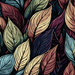 Abstract leaves by mittens