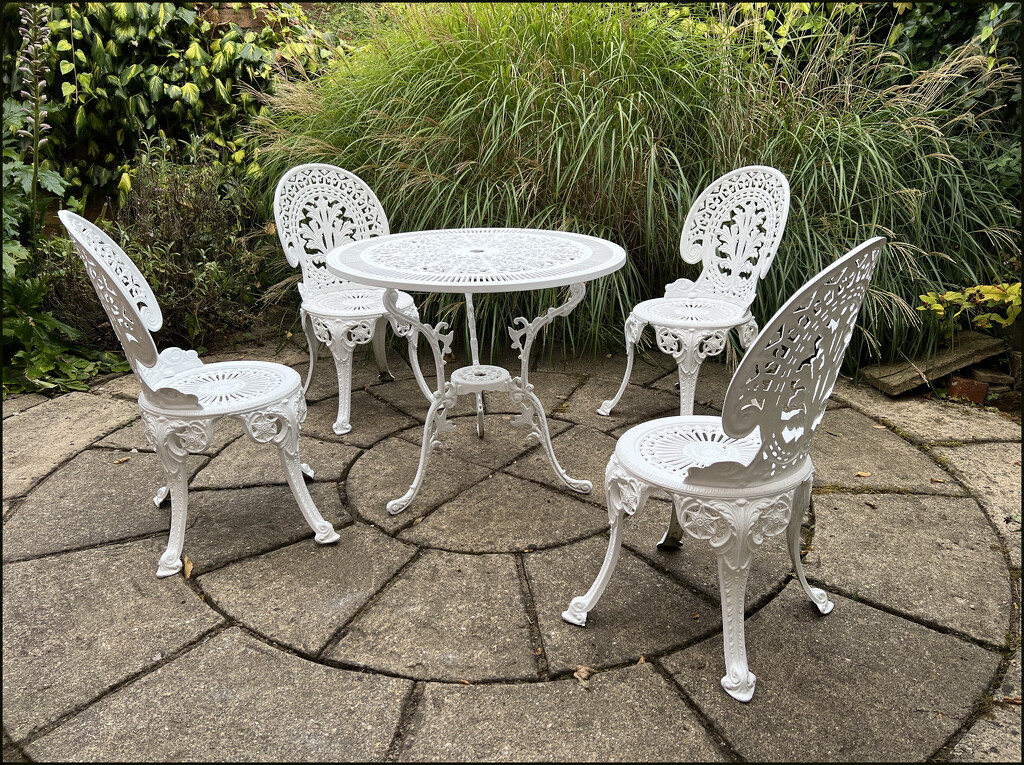 26 - Newly Painted Patio Furniture by marshwader