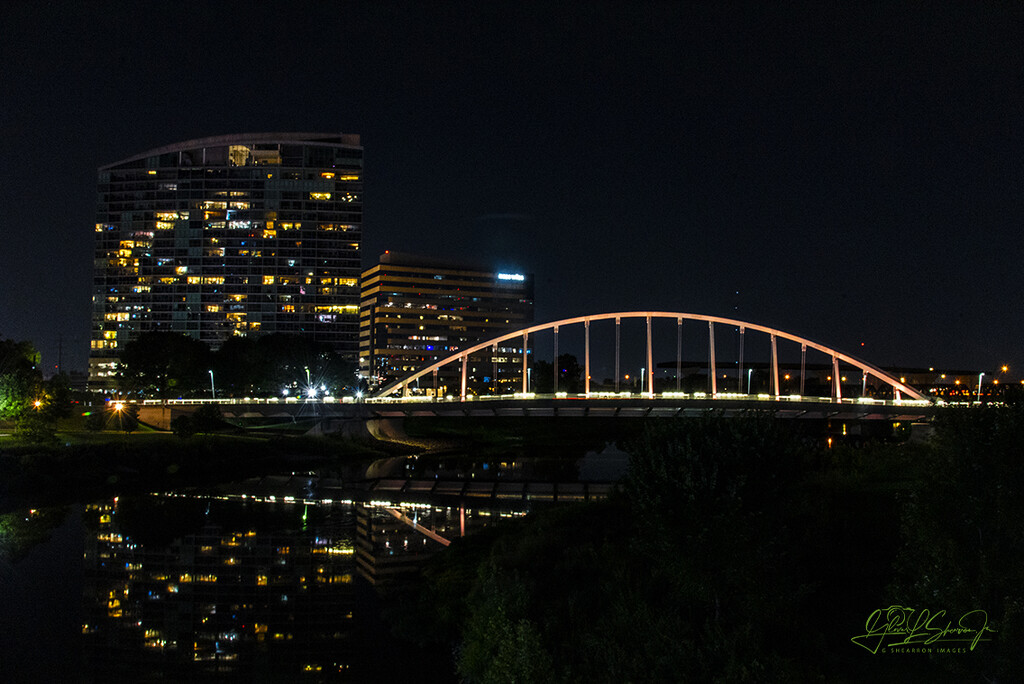 Rich St. bridge downtown Cols. Oh. by ggshearron