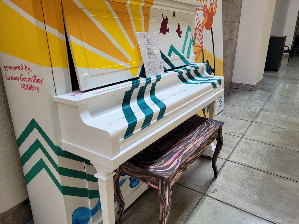 Painted piano by scoobylou