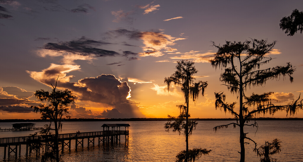 Sunset Behind that Cloud Bank! by rickster549