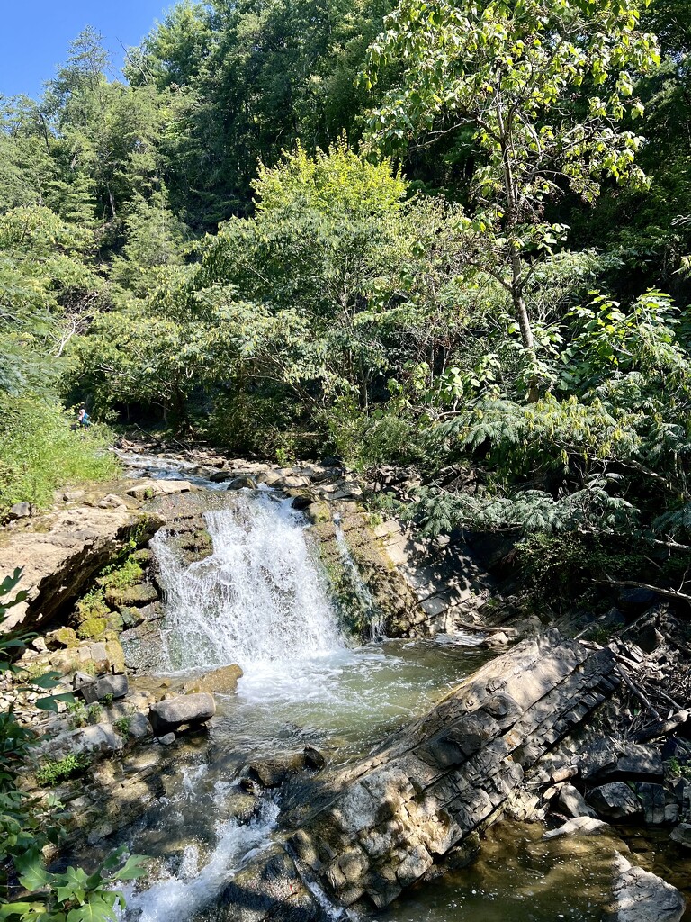 Walking and Waterfalls by calm