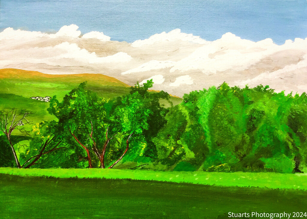 Hills and valleys (painting) by stuart46