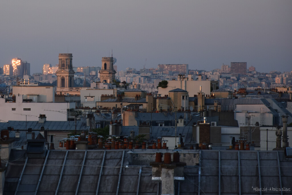 St Sulpice church from a rooftop by parisouailleurs