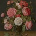 Roses in a glass vase by franbalsera