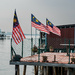 Malaysia flags flying