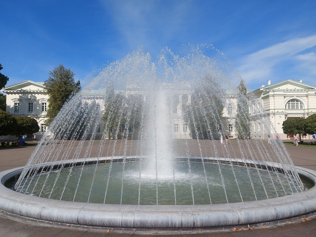 The presidential Palace and the fountain by busylady