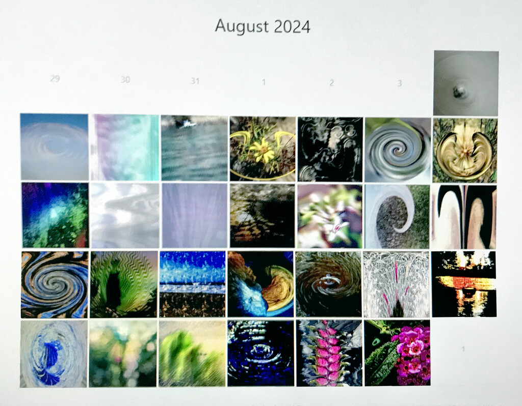 Abstract Calendar August 2024  by 365projectorgchristine