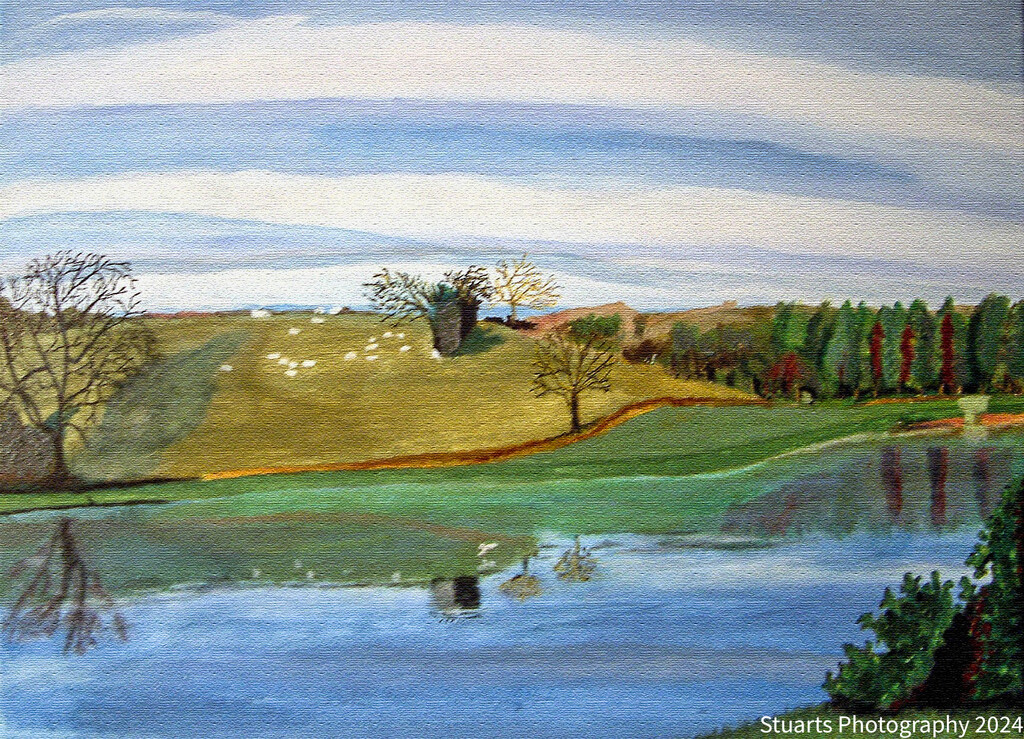 Lakeside (painting) by stuart46