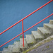 Red railing