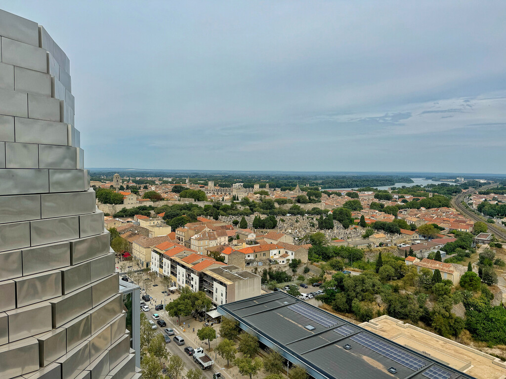 View above Arles, France.  by cocobella