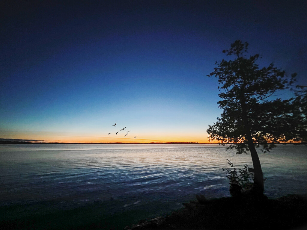 Balsam Lake Blue Hour by pdulis