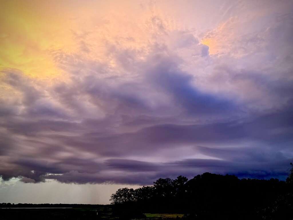 Purple rain clouds by congaree