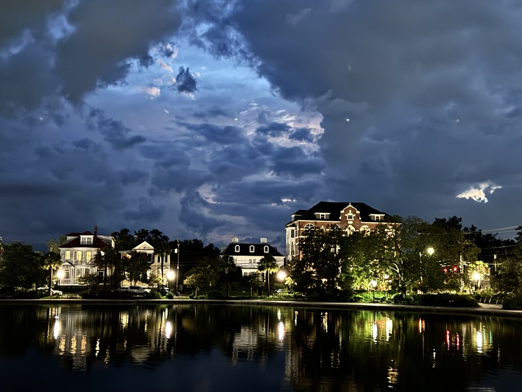 Colonial Lake night scene by congaree