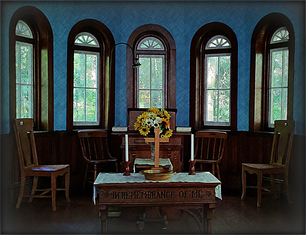 Sunflowers on the Altar by olivetreeann